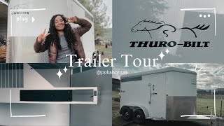 HORSE TRAILER TOUR two horse slant trailer I bought myself a brand new horse trailer [upl. by Atnoed165]