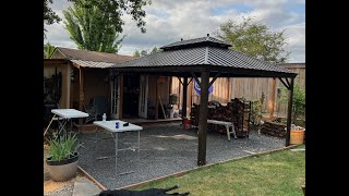 Building a Large Metal Gazebo Time Lapse [upl. by Bilak922]