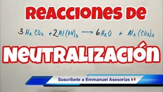 Reacciones de NEUTRALIZACIÓN ácido y base [upl. by Nonah]