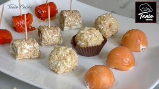 Aperitivos envueltos fáciles y ricos Receta paso a paso  Canapés Variados 5  Tonio cocina [upl. by Issirk784]