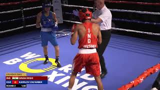 Rishi Singh IND vs Zafarbek Kamilov KGZ World Boxing U19 Championships 2024 50kg [upl. by Cida455]