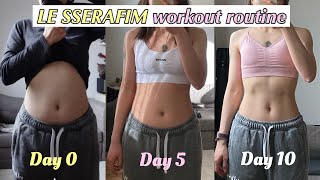 Fat Burning with INTENSIVE LE SSERAFIM Workout Routine in 10 DAYS 🔥 135 Calories Kpop workout [upl. by Eugirne477]