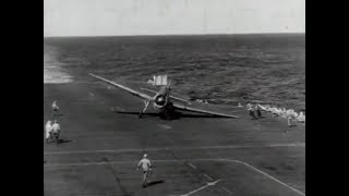 Carrier Landings WWII US Navy [upl. by Accire]