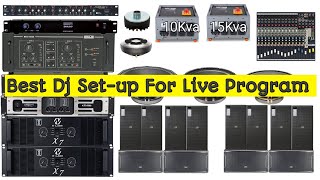 Best Live Dj Setup  4 Dual Bass 8 Top 4 Monitor Complete Live Dj Setup  Ahuja L18SW1500 Price [upl. by Thane]