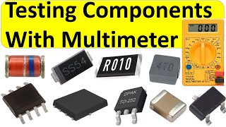 Laptop motherboard components testing using The multimeter  laptop motherboard repair [upl. by Naleag628]