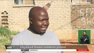 Diepkloof Hostel  Residents protest over poor living conditions unfulfilled govt promises [upl. by Kramlich]