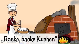 🎵 Backe backe Kuchen  Kinderlieder  Kinderlieder deutsch  Kinderlieder singen [upl. by Jolie933]