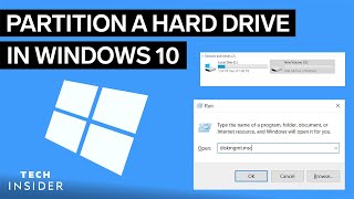 How To Partition A Hard Drive In Windows 10  Tech Insider [upl. by Dobbins]