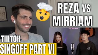 Reza Darmawangsa SINGOFF TIKTOK SONGS PART VI Yamet Kudasi Its Only Me vs Mirriam Eka REACTION [upl. by Annie]