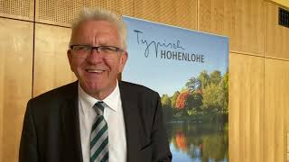 Ministerpräsident Winfried Kretschmann besucht den Hohenlohekreis [upl. by Trici]