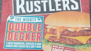 FOOD REVIEW UK BRAND RUSTLERS MIRCOWAVE BURGER DOUBLE DECKER PAN COOK WITH ME SIOBHANs LIFE [upl. by Rechaba]