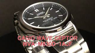 CASIO wave ceptor WVAM630D1AJF ソーラー電波腕時計 [upl. by Aicemaj4]