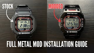 I Transformed My Standard GShock Into Full Metal GShock  Casio GShock GWM5610U Metal Mod Kit [upl. by Mortimer]