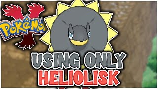 Can You BEAT Pokémon Y With ONLY A HELIOLISK NO ITEMS IN BATTLE [upl. by Leiba]