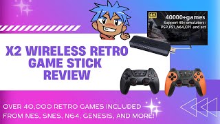 AN HONEST REVIEW OF THE X2 WIRELESS RETRO GAME STICK [upl. by Sanfred]