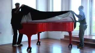 Unveiling the Red Steinway quotFerrari Redquot Piano [upl. by Amlev]