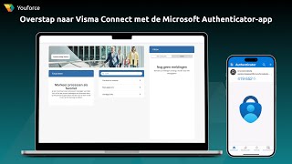 Overstap naar Visma Connect met de Microsoft Authenticatorapp [upl. by Tilla819]