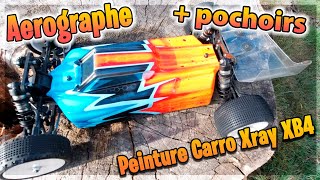 Comment Peindre a lAérographe et avec Pochoirs sur voiture RC  tuto [upl. by Aenotna]