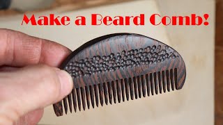 Make a Wooden Beard Comb the SAFE amp EASY Way [upl. by Els745]