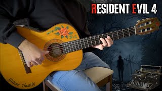 『Save Room Theme』Resident Evil 4【flamenco spanish guitar cover】remake ost music song capcom [upl. by Acinomad587]