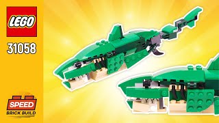 LEGO Creator Megalodon 31058116 pcs StepbyStep Building Instructions SPEEDBrickBuild [upl. by Tiana]