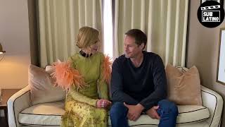 Nicole Kidman y Alexander Skarsgård responden preguntas sobre quotThe Northmanquot 2022 [upl. by Ynnhoj]