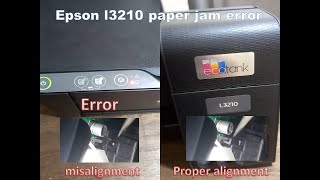 epson l3210 paper jam orange light blinking [upl. by Clovah]