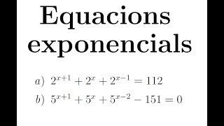 Equacions exponencials  Part 3 [upl. by Velda4]