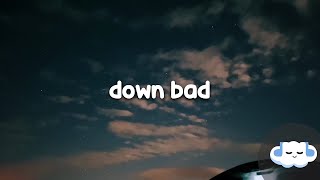 Taylor Swift  Down Bad Clean  Lyrics [upl. by Mikkel]