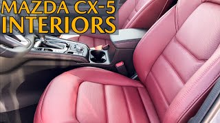 CX5 Interiors  What Seat Materials Come on the 2021 Mazda CX5 [upl. by River]