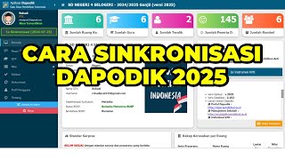 CARA SINKRONISASI APLIKASI DAPODIK VERSI 2025 SEMESTER GANJIL  CARA SINKRON DAPODIK VERSI 2025 [upl. by Oisacin]