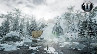 Speed Level Art  Winter Camp  Unreal Engine 4 [upl. by Aklog499]