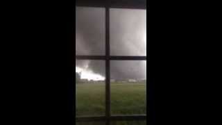 Family takes shelter as tornado passes through Washington Illinois [upl. by Auqeenwahs]