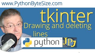 Drawing and deleting lines on a tkinter canvas [upl. by Yendirb]