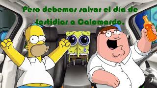 Peter Griffin y su equipo viajan a través de dimensiones para salvar el día de fastidiar a Calamardo [upl. by Lashar]