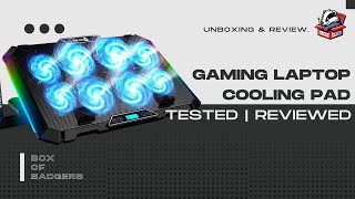 KLIM V8 Gaming Laptop Cooling Pad with 8 Fans RGB Stand USB Ports amp Phone Holder – Compatible Up [upl. by Sudhir]