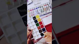 Unboxing Aquatone watercolours and setting up a new palette musfirartistic artytshortsaquarelle [upl. by Eenerb]