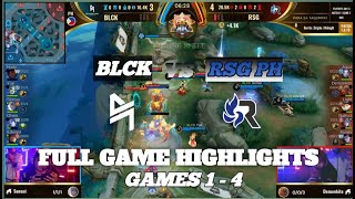 Blacklist vs RSG PH Full Game Highlights Games 14  MPL PH Playoffs [upl. by Dolores]