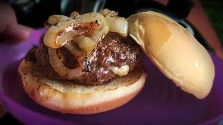 Perfect Juicy Burger Recipe on Weber Kettle Grill [upl. by Mulcahy]