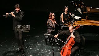 FortePiano Trio  Debussy Trio for flute cello and piano in G major Live in China 2018 [upl. by Anirtek]