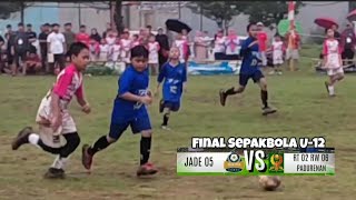 Highlight Babak Pertama FINAL Sepakbola U12 JADE 05 vs RT 02 Chrysocolla cup 2024 [upl. by Attiuqaj]