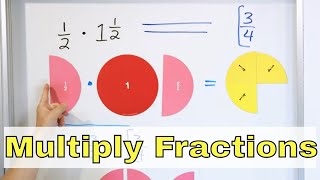 Multiply Fractions amp Mixed Numbers  627 [upl. by Narcho656]