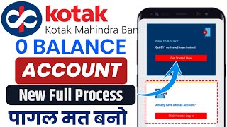 Kotak Mahindra Bank Open Account Zero Balance  kotak 811 Zero balance Account Opening Online [upl. by Dailey]