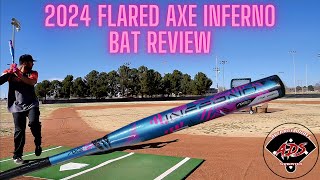 Hitting with the 2024 Axe Flared Inferno  USSSA Slowpitch Bat Review [upl. by Ative]