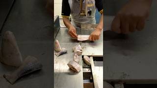 How to make cut fish frozen fish cutting machine [upl. by Aidam]