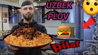 ASMR delicious Uzbek pilaf Recipe rice pilaf recipe [upl. by Nospmis974]