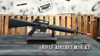 Teste de Desempenho do Rifle de Airsoft M16 A3 CYMA  Ventureshop [upl. by Damal]