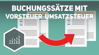 Buchungssätze mit Vorsteuer und Umsatzsteuer  Externes Rechnungswesen [upl. by Reppep]