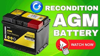 Can You Recondition an AGM Battery  Battery Restoration Guide [upl. by Ariela]