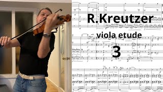 RKREUTZER Nr 3 📕violin amp viola etude bratsche instrument [upl. by Cathyleen324]